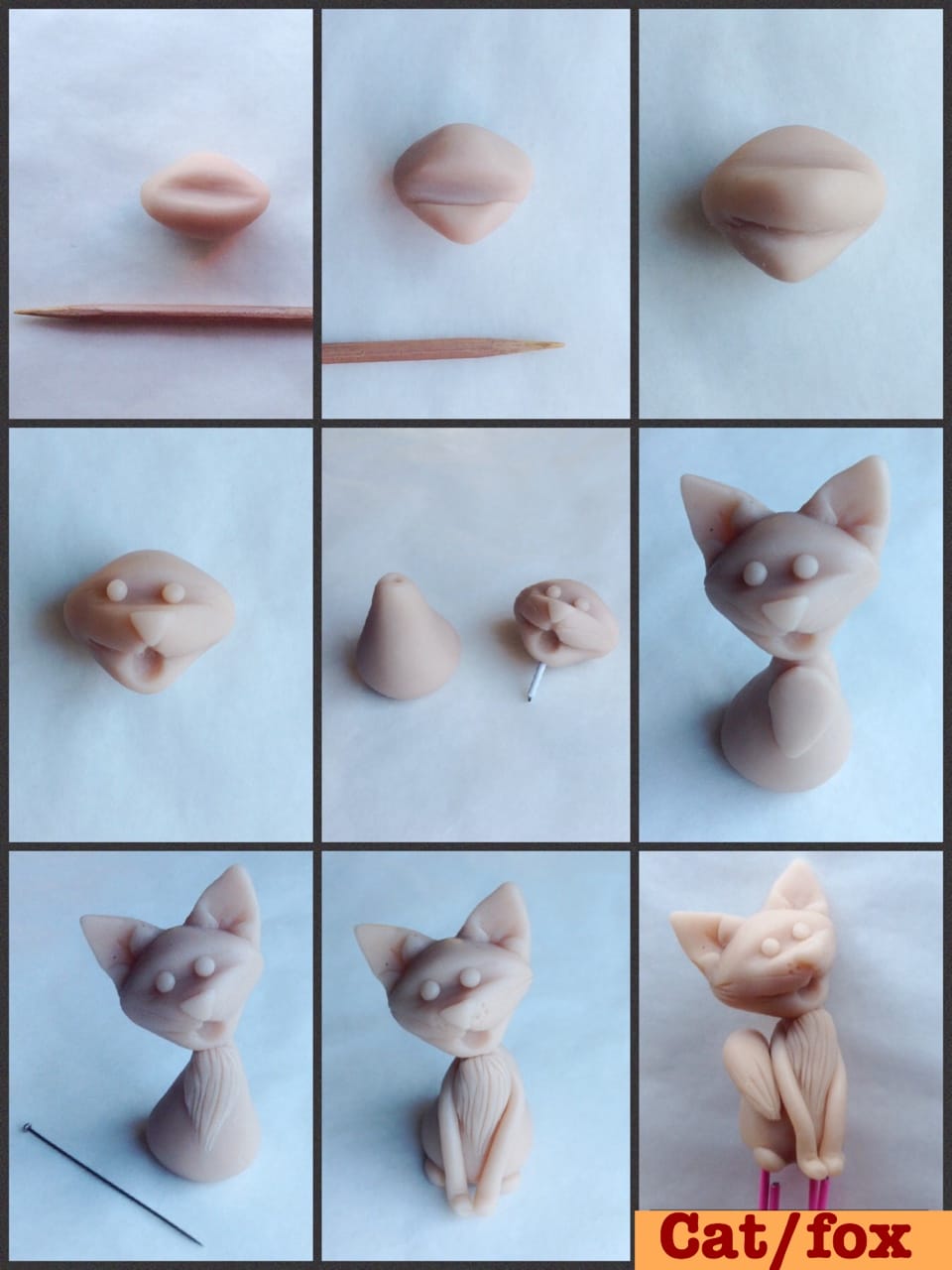 My Collection Of Dog And Cat Sculptures That I Made From Polymer